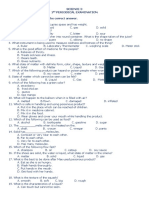 Science 3 1 Periodical Examination Direction: Encircle Letter of The Correct Answer