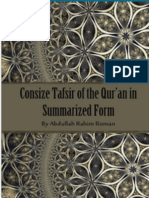 Cosize Tafsir of The Qur'an in Summarized Form by Abdullah Rahim Roman
