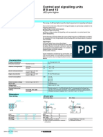 Control and Signalling Units Ø 8 and 12: Presentation, Characteristics, Dimensions