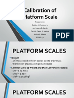 Calibration of Platform Scale Group 2 BSME 4A