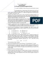 Tutorial Sheet-I Fermat's Principle and Electromagnetic Waves