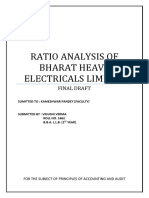Ratio Analysis of Bharat Heavy Electricals Limited: Final Draft