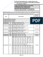 Mop-Up (Offline) Round of Counseling - Schedule - 1