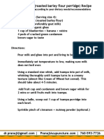 Quick Tasmpa (Roasted Barley Flour Porridge) Recipe: Modify Ingredients According To Your Dietary Needs/recommendations