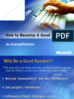 Become AGood Speaker