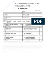 Delivery Report Form