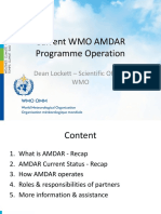 Current WMO AMDAR Programme Operation: Dean Lockett - Scientific Officer, WMO