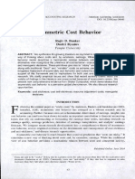 Asymmetric Cost Behavior: Rajiv D. Banker Dmitri Byzalov