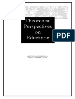 Theoretical Perspectives On Education: Tañedo, Angelica P. Bsed Filipino 1E - 4