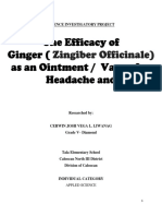 The Efficacy of Ginger