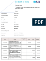 Account Statement SBI PDF