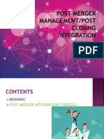 Post Merger Management