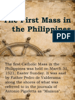 The First Mass in The Philippines