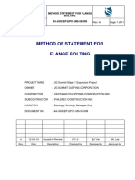 Method of Statement For Flange Bolt Tightening-Latest