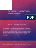 7 Wonders of ANCIENT World!