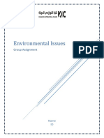 Environmental Issues Assignment