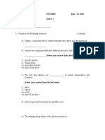 Reservoir Engineering Introductory Quiz