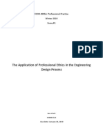 The Application of Professional Ethics in The Engineering Design Process