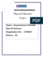Physical Education Project: Podar International School