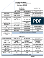 Ghazali Group of Schools: Yearly Planner 2019-2020