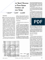 Effect of Prime-Mover Speed Governor Characteristics On Power-System Frequency Variations and Tie-Line Power Swings