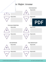 A4 DIY Tarot Meanings Cheatsheet PDF