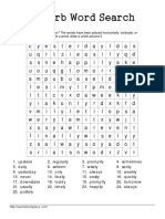 Adverb Word Search: Diagonally. When You Locate A Word, Draw A Circle Around It