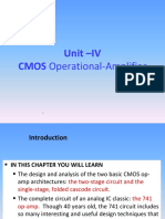 Unit-IV, Cmos Operational Amplifiers