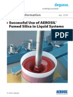 TI 1279 Successful Use of Aerosil Fumed Silica in Liquid System