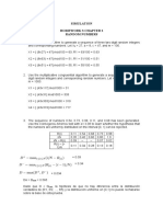 Simulation Homework 3 Chapter 2 Random Numbers