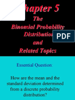 The Binomial Probability Distribution and Related Topics