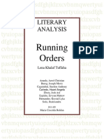 Literary Analysis: Running Orders