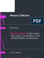 Literary Criticism