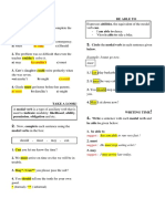 Modal Verbs Activity