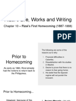 Rizal Report Final - Rizal's First Homecoming