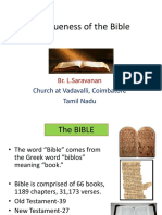 Uniqueness of The Bible. PPT - L.Saravanan PDF