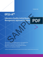 Laboratory Quality Control Based Risk Management
