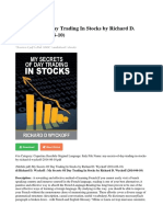 My Secrets of Day Trading in Stocks by Richard D Wyckoff 2014-06-10 PDF 9f52e0b53