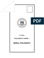 F.Y.B.A. - Philosophy Paper - I - Moral Philosophy (Eng) PDF
