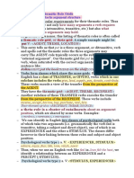 Verbs and Thematic Role Grids