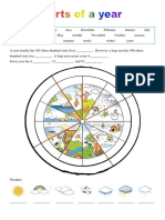 Parts of A Year Picture Dictionaries Reading Comprehension Exercis - 97366