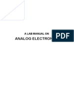 Analog Electronics Lab MANUAL