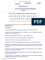 Biological Control by Pathogens - References