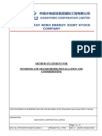 DTTN-DT2-PC-MET-EL-0004 A Method Statement For Inverter and Transformer Installation and Commissioning