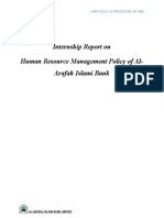 Human Resource Management Policy of Al Arafah Islami Bank