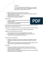 Factors Affecting Rate of Reaction