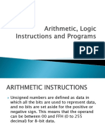 CH 6 - Arithmetic, Logic Instructions and Programs