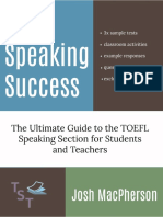 Free Sample Josh MacPherson TOEFL Speaking Success PDF