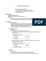 Lesson Plan in English Grade 8