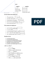 Complete The Table in Simple Past. Positive Negative